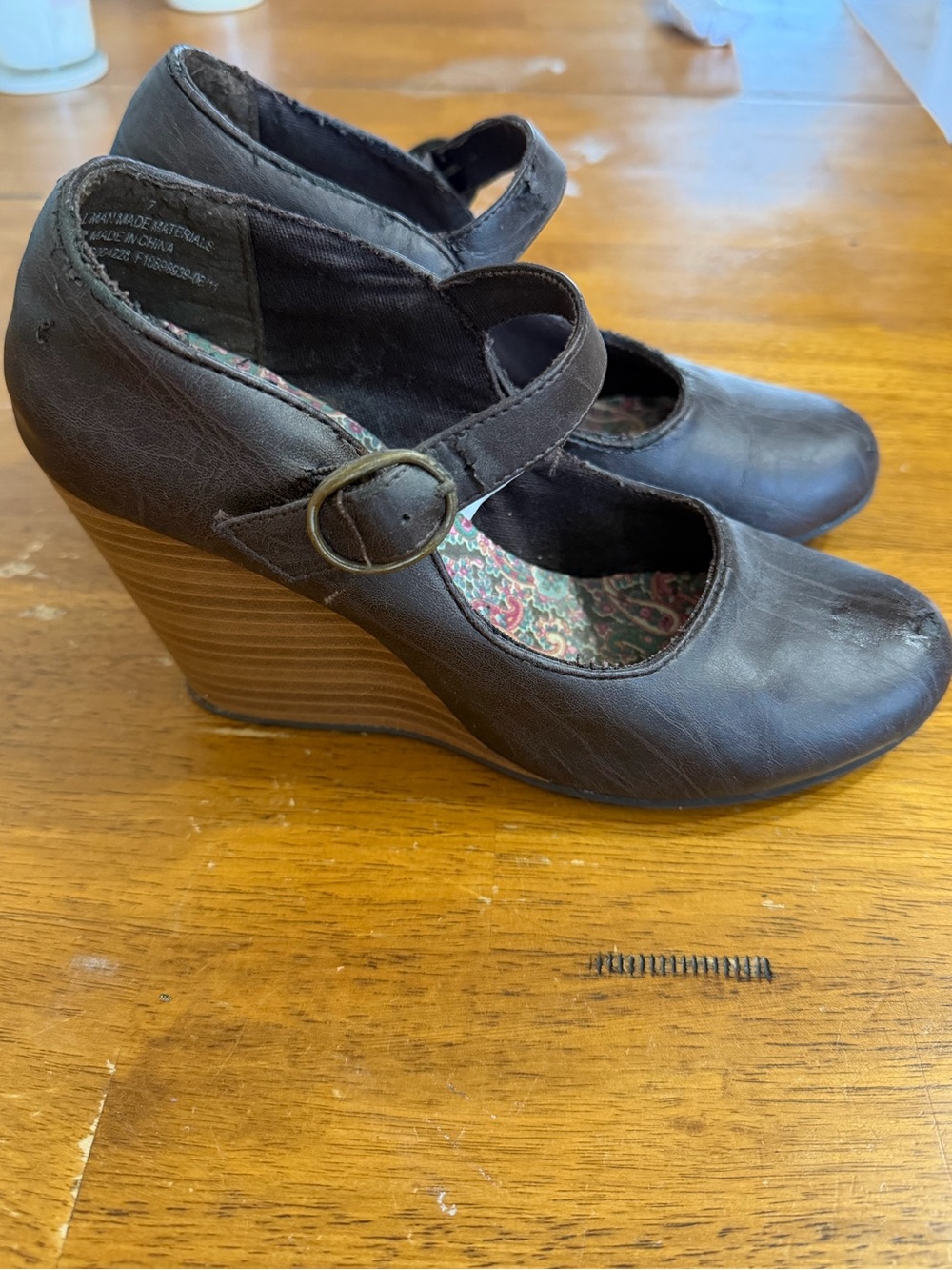 Brown Wedge Heels